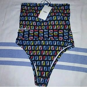 fendi high waisted swimsuit